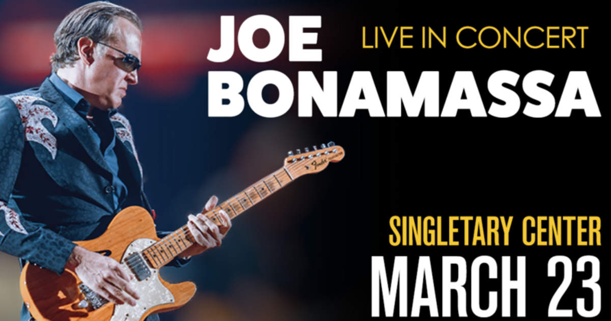 Blues Rock Star Joe Bonamassa Announces Singletary Center Concert In 